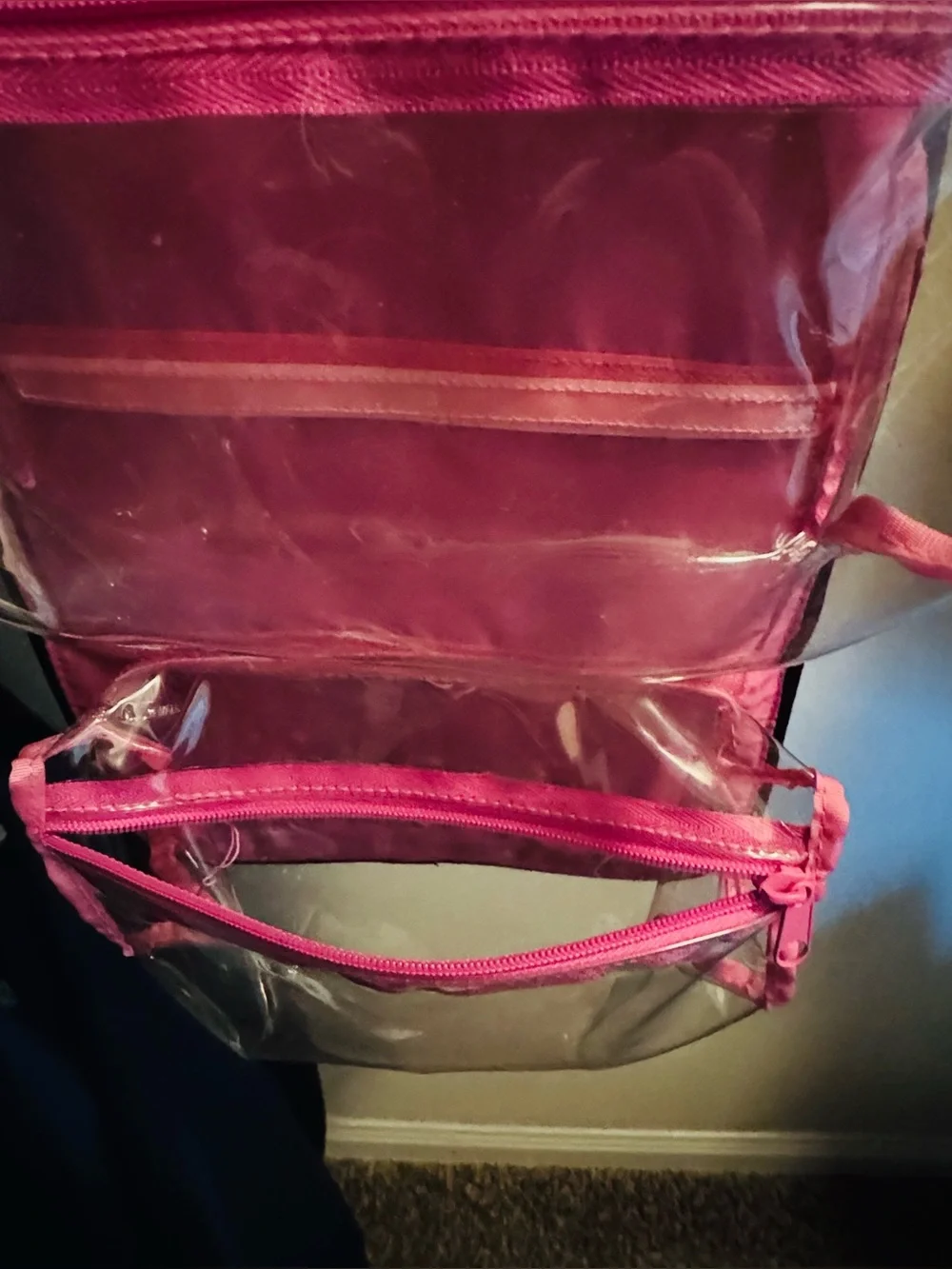 Mary Kay Pink Hanging Clear Cosmetic Organizer - Picture 5 of 6